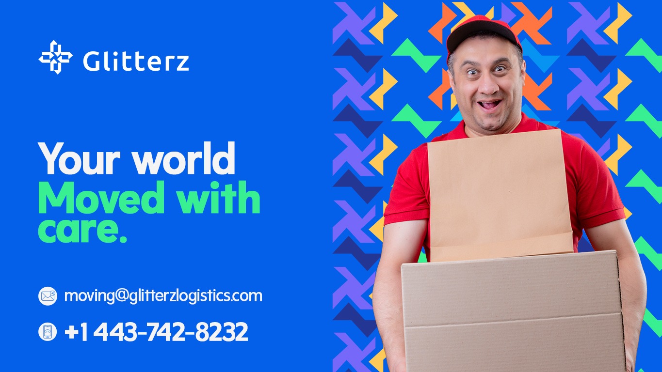 Professional interstate moving truck on highway - Glitterz Logistics freight services